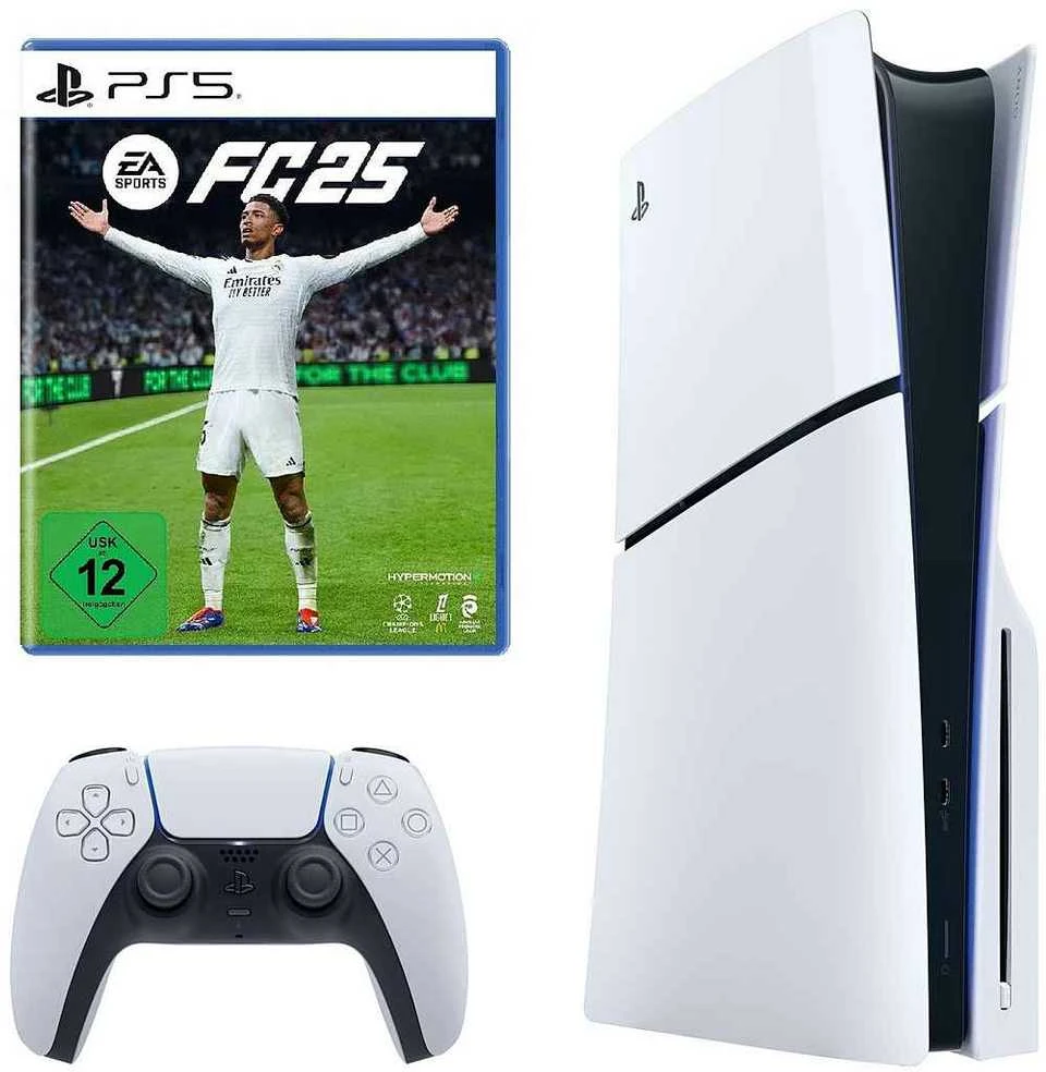 Sony PlayStation 5 SLIM žaidimų konsolė (1 TB SSD, Disc Drive)