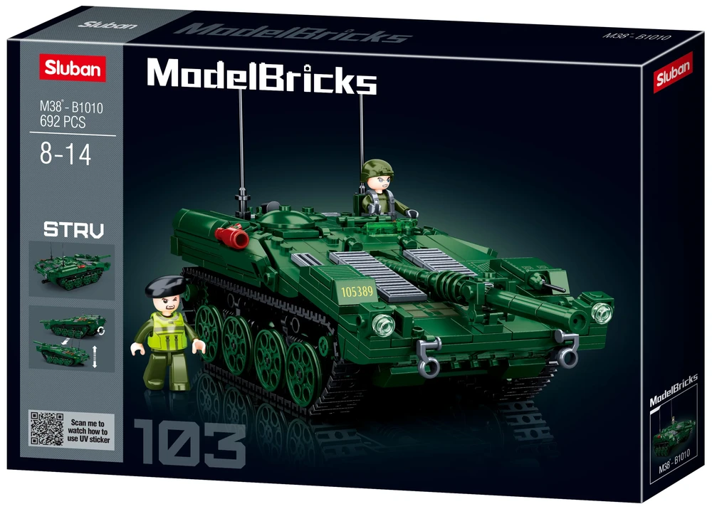 Sluban Stridsvagn 103 karinio tanko blokelių konstruktorius, 692 det., 6+