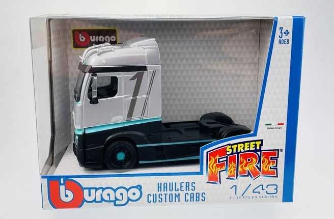 BBURAGO 1:43 vilkikas Custom Cabs, asort., 18-32200