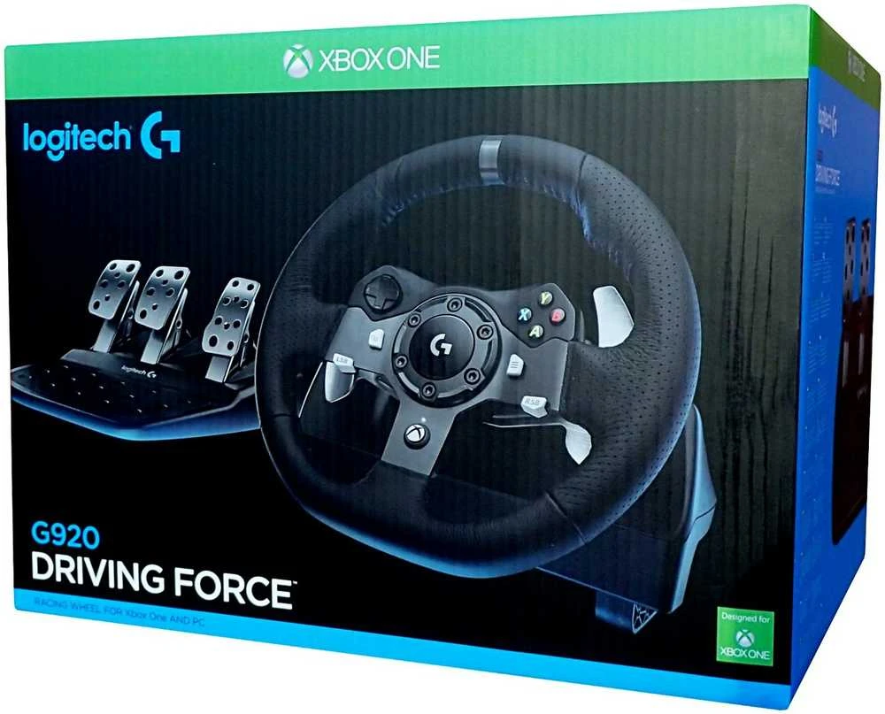 Logitech G920 Driving Force žaidimų vairas skirtas Xbox One ir PC su pedalais