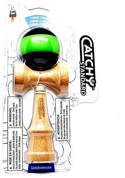 Yoyo Kendama žaislas, medinis/žalias