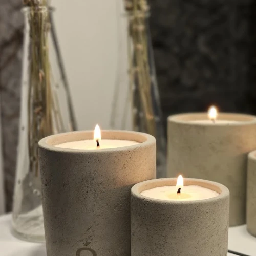 Candle ONERGY Baltas musk 250 ml