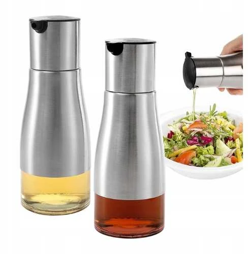 Winder Home Aliejaus dozatorius 320 ml – stiklinis butelis prieskoniams ir padažams