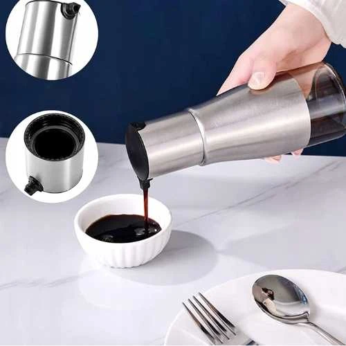 Winder Home Aliejaus dozatorius 320 ml – stiklinis butelis prieskoniams ir padažams
