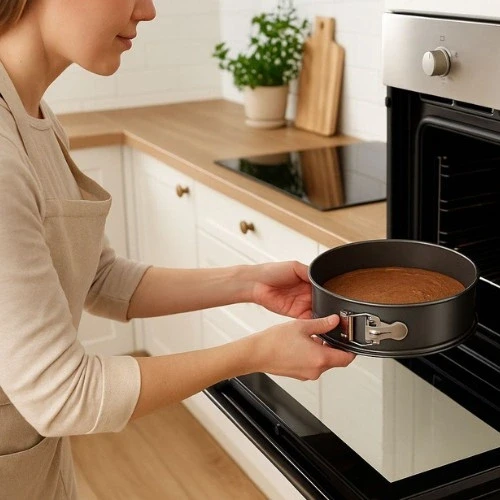 Winder Home Apvali torto kepimo forma 18 cm – nelimpanti, plieninė
