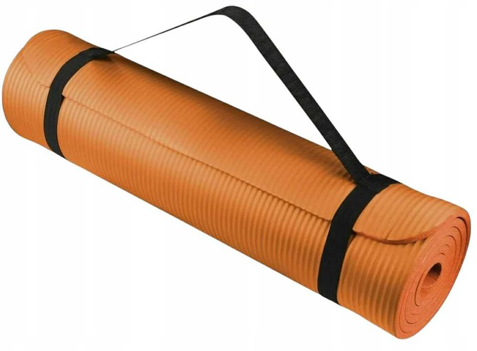 Winder Home Storas neslystantis jogos kilimėlis 60×185 cm – oranžinis kilimėlis mankštai ir treniruotėms