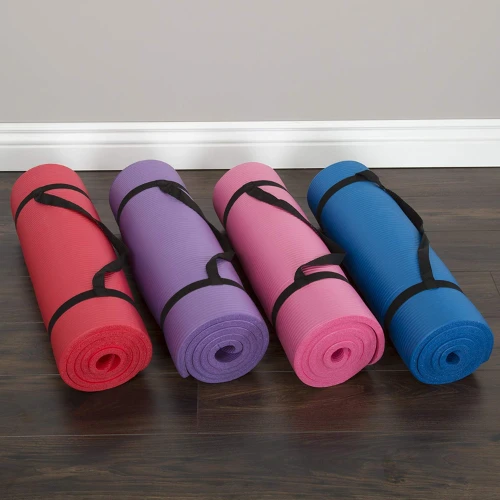 Winder Home Storas neslystantis jogos kilimėlis 60×185 cm – rožinis kilimėlis mankštai ir treniruotėms