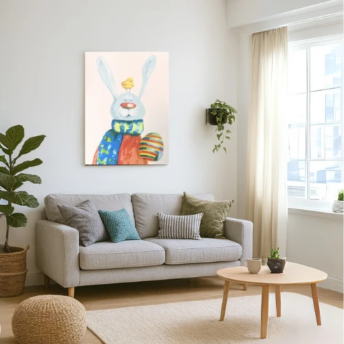 Winder Home Tapyba pagal skaičius – paveikslas, dažai, teptukai, rinkinys „Triušis“, 40×50 cm