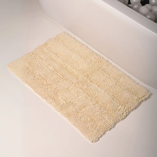 Winder Home Vonios kambario kilimėlis „Noodles long”“ – smėlio spalvos, minkštas ir neslystantis, 50 × 80 cm