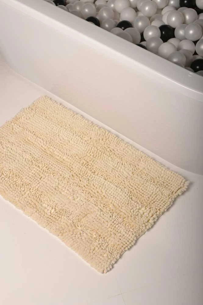 Winder Home Vonios kambario kilimėlis „Noodles long”“ – smėlio spalvos, minkštas ir neslystantis, 50 × 80 cm