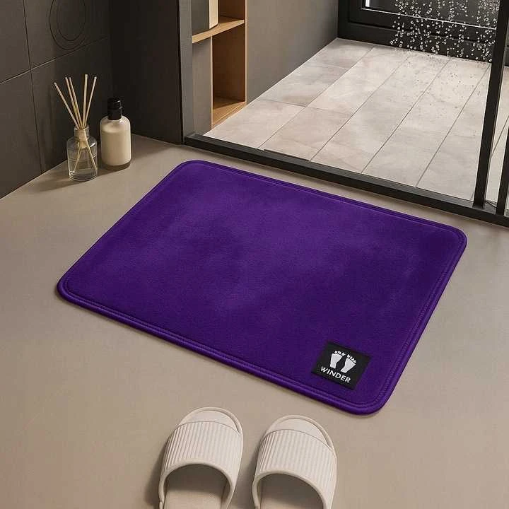 Winder Home Vonios kambario kilimėlis „Sweetness“ – violetinis, minkštas ir neslystantis, 50 × 80 cm