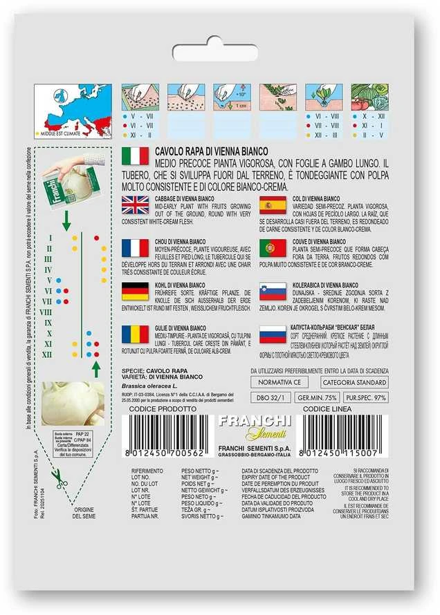 Ropiniai kopūstai (kaliaropės) DI VIENNA BIANCO