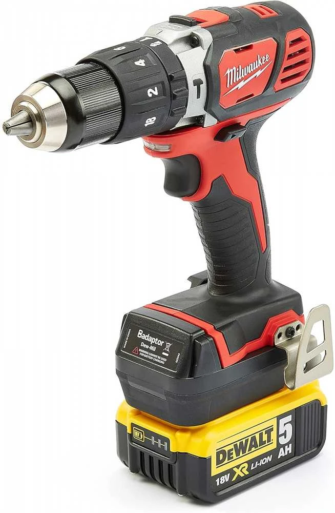Akumuliatoriaus adapteris DEWALT XR akumuliatorius į MILWAUKEE 18V įrankį, Badaptor BADAPTOR-DEW-MIL-BX – Sujunkite DeWALT XR akumuliatorius su Milwaukee M18 sunkiosios serijos statybiniais įrankiais