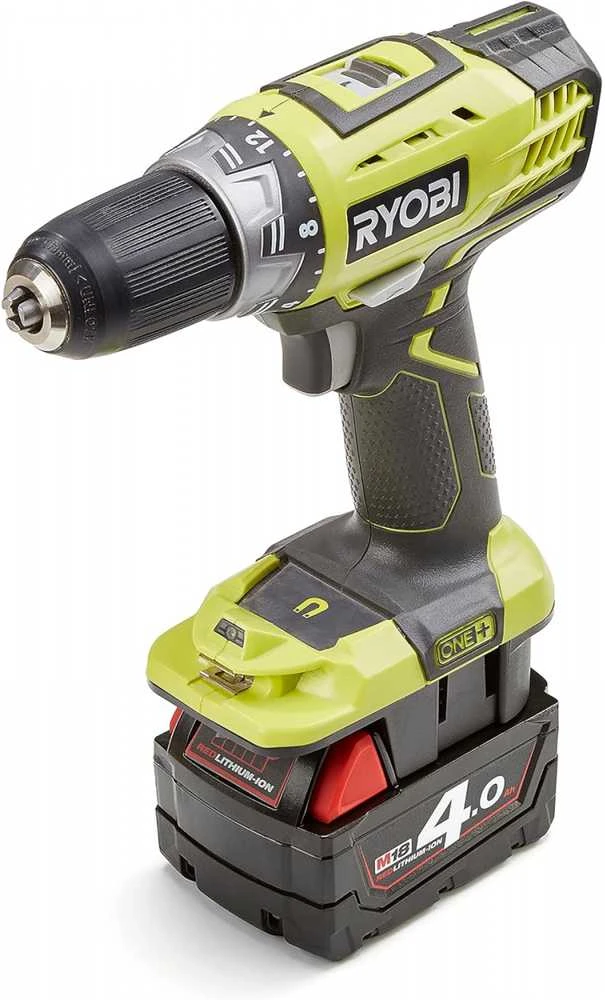 Akumuliatoriaus adapteris MILWAUKEE akumuliatorius į Ryobi 18V įrankį, Badaptor BADAPTOR-MIL-RYO-BX – Naudokite Milwaukee M18 akumuliatorių galią Ryobi 18V ONE+ sodo įrankiams valdyti
