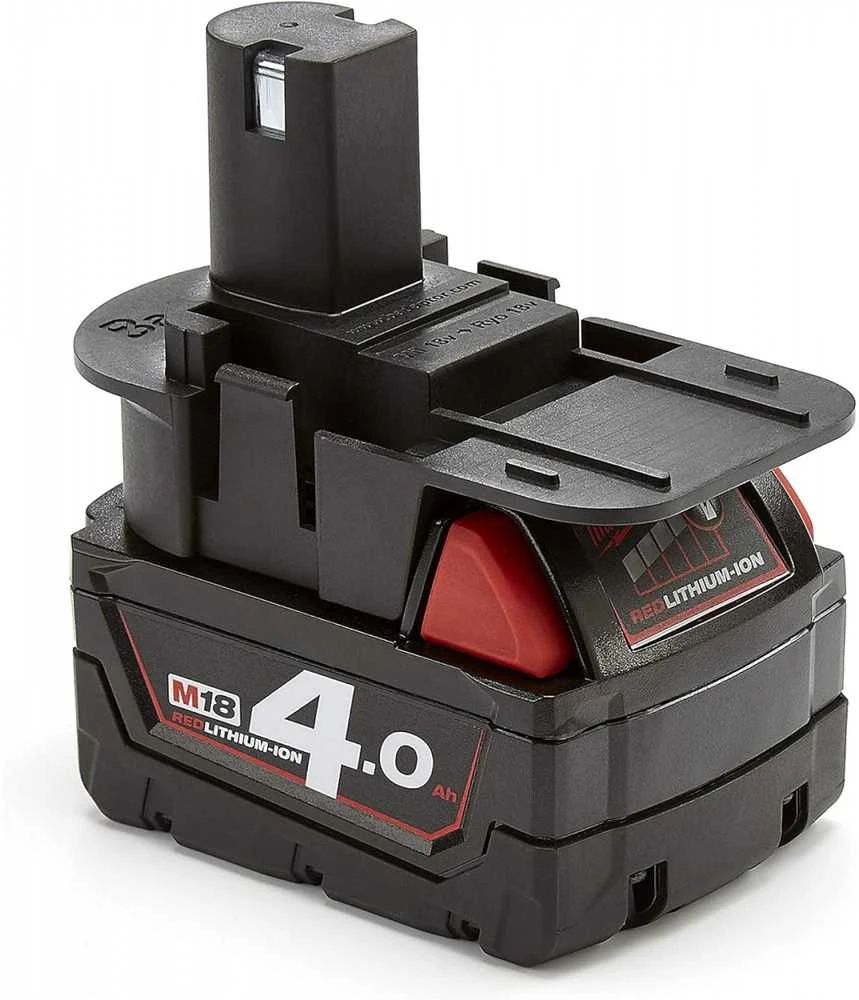 Akumuliatoriaus adapteris MILWAUKEE akumuliatorius į Ryobi 18V įrankį, Badaptor BADAPTOR-MIL-RYO-BX – Naudokite Milwaukee M18 akumuliatorių galią Ryobi 18V ONE+ sodo įrankiams valdyti