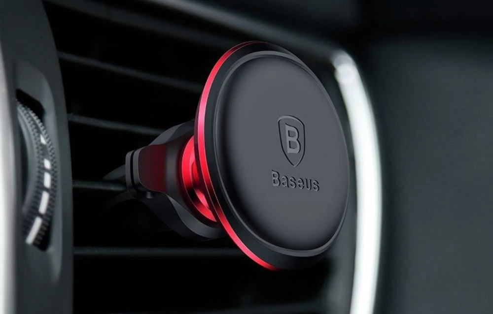 Automobilio laikiklis Baseus Magnetinis oro išleidimo anga raudona OS