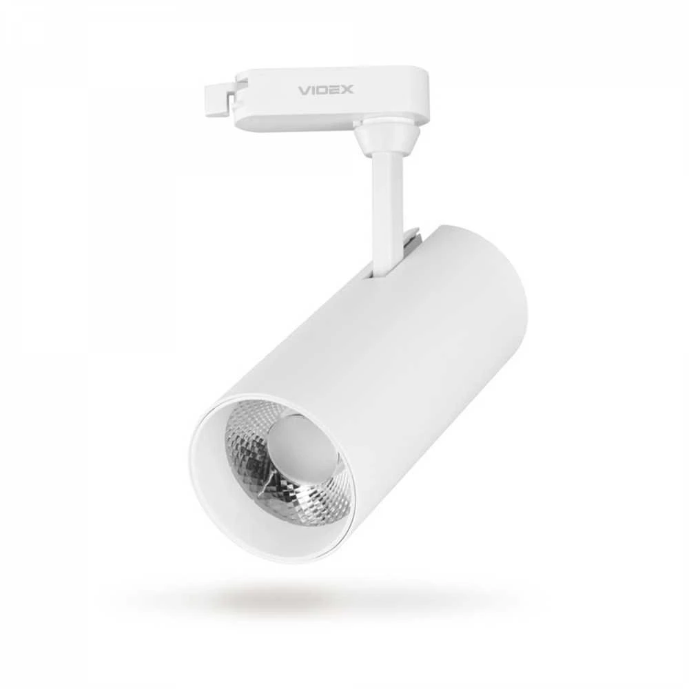 1-fazis LED bėginis šviestuvas 20W 1600Lm 4000K, VIDEX VLE-TR04-204W | TOR, baltas – Gilus atšvaitas ir aukštas CRI>90 indeksas natūralioms interjero spalvoms
