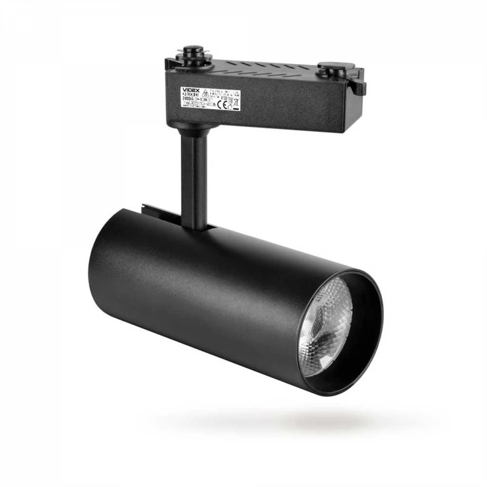 1-fazis LED bėginis šviestuvas 30W 2400Lm 4000K, VIDEX VLE-TR04-304B | TOR, juodas – Gilus atšvaitas ir aukštas CRI>90 indeksas natūralioms interjero spalvoms