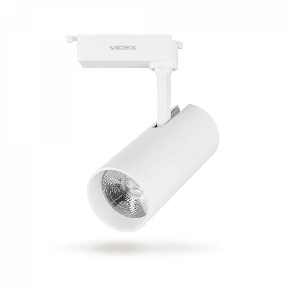 1-fazis LED bėginis šviestuvas 30W 2400Lm 4000K, VIDEX VLE-TR04-304W | TOR, baltas – Gilus atšvaitas ir aukštas CRI>90 indeksas natūralioms interjero spalvoms