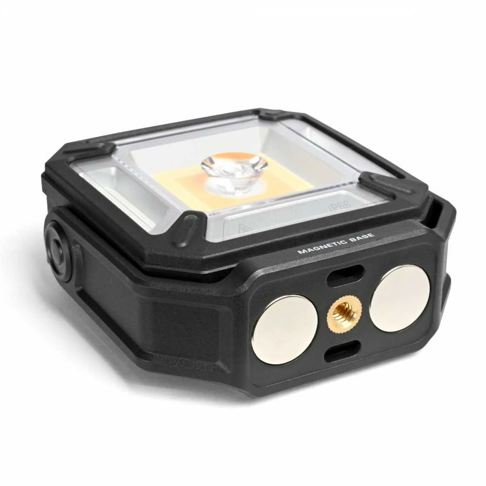 Darbinis LED žibintuvėlis Luminus SST20 10W + COB 15W, Raudona/Žalia šviesa, 1500Lm, 2x18650 2200mAh, VIDEX VLF-M048 – Magnetinis fiksavimas ir Powerbank