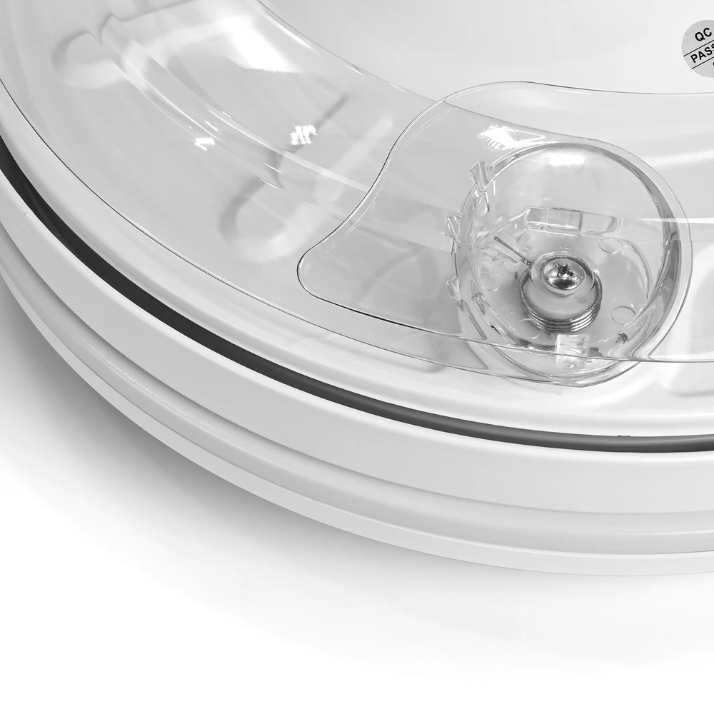 Lubinis šviestuvas Dimeriuojama LED lubinė lempa su ventiliatoriumi ir pultu 60W 5400Lm 3000K-4200K-6000K IP20 VIDEX VL-CLF01-60CW | balta – Įmontuotas oro ventiliatorius su 6 režimais ir nuotolinio valdymo pulteliu
