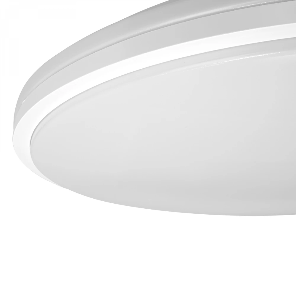 Lubinis šviestuvas Dimeriuojama LED lubinė lempa su ventiliatoriumi ir pultu 60W 5400Lm 3000K-4200K-6000K IP20 VIDEX VL-CLF01-60CW | balta – Įmontuotas oro ventiliatorius su 6 režimais ir nuotolinio valdymo pulteliu