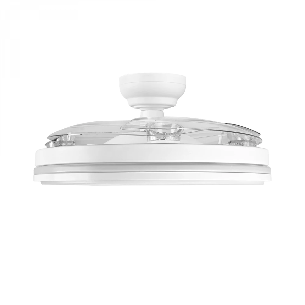 Lubinis šviestuvas Dimeriuojama LED lubinė lempa su ventiliatoriumi ir pultu 60W 5400Lm 3000K-4200K-6000K IP20 VIDEX VL-CLF01-60CW | balta – Įmontuotas oro ventiliatorius su 6 režimais ir nuotolinio valdymo pulteliu