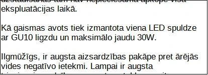 Fasado šviestuvas GU10 IP54, VIDEX VL-AR091B | juodas – Keičiama GU10 lemputė