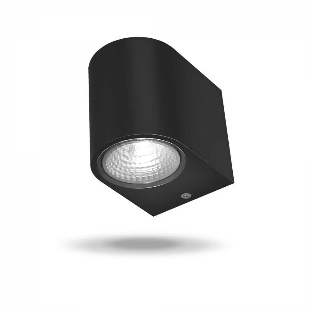 Fasado šviestuvas LED 3W 270Lm 2700K IP54, VIDEX VL-AR031-032B | PELLE-Juodas (šiltai balta šviesa), juodas – Smūgiams atsparus korpusas