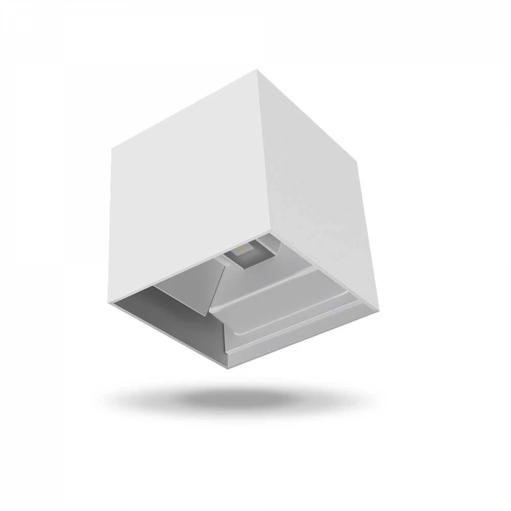 Fasado šviestuvas dvipusis LED 6W 520Lm 2700K IP54, VIDEX VL-AR04-062W | ERIC-Baltas (šiltai balta šviesa), baltas – Dvipusis šviesos srautas