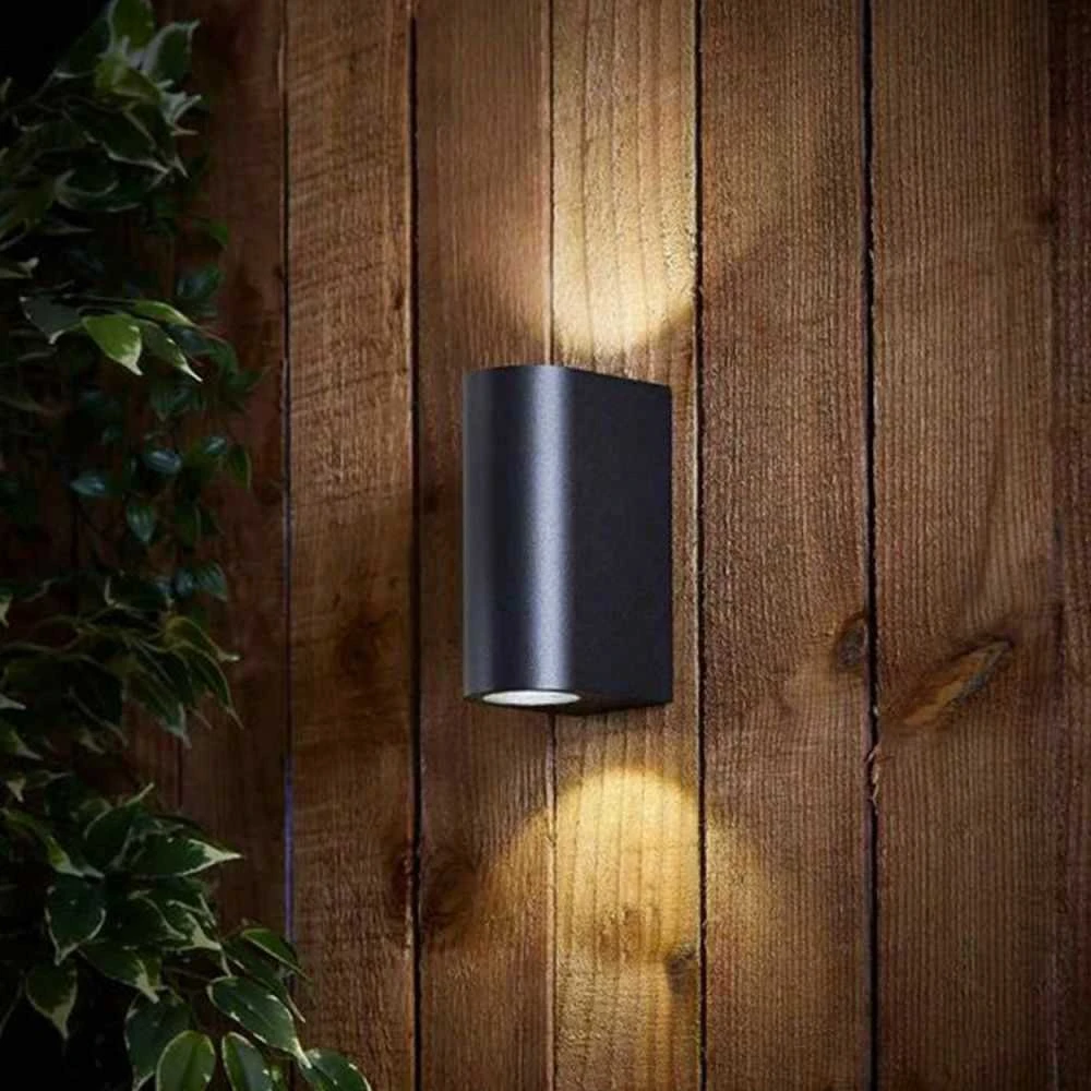Fasado šviestuvas dvipusis LED 6W 540Lm 2700K IP54, VIDEX VL-AR032-062B | PELLE-Juodas (šiltai balta šviesa), juodas – Dvipusis šviesos srautas