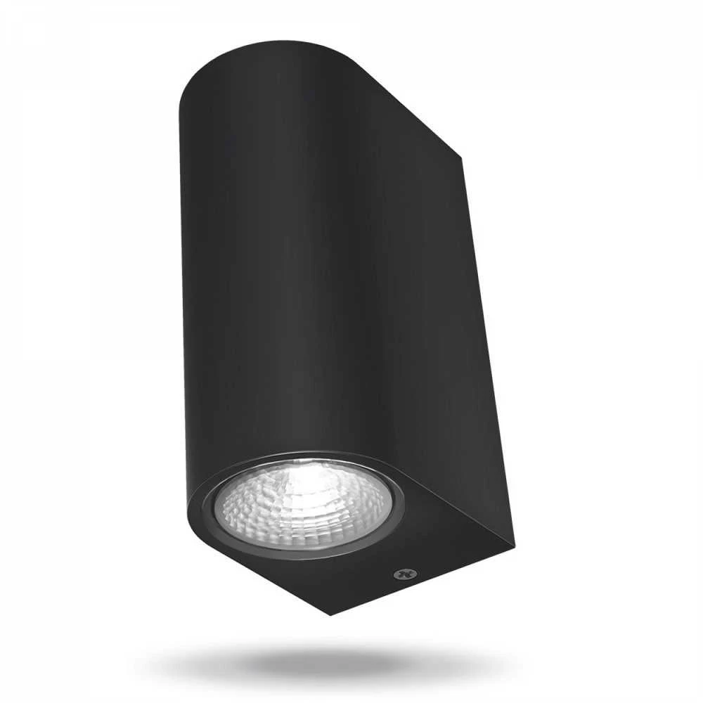 Fasado šviestuvas dvipusis LED 6W 540Lm 2700K IP54, VIDEX VL-AR032-062B | PELLE-Juodas (šiltai balta šviesa), juodas – Dvipusis šviesos srautas
