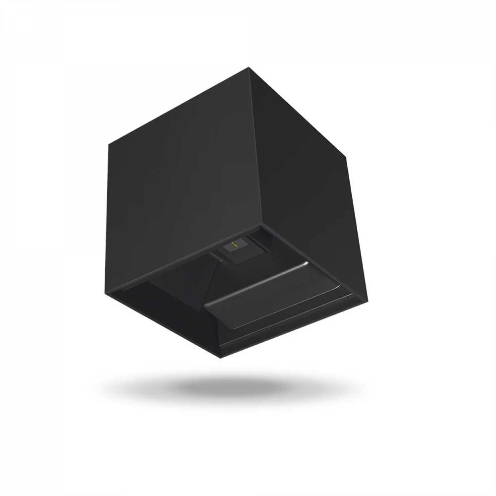 Fasado šviestuvas dvipusis LED 6W 520Lm 2700K IP54, VIDEX VL-AR04-062B | ERIC-Juodas (šiltai balta šviesa), juodas – Dvipusis šviesos srautas