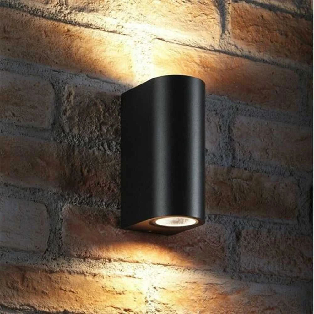 Fasado šviestuvas dvipusis LED 6W 540Lm 2700K IP54, VIDEX VL-AR032-062B | PELLE-Juodas (šiltai balta šviesa), juodas – Dvipusis šviesos srautas