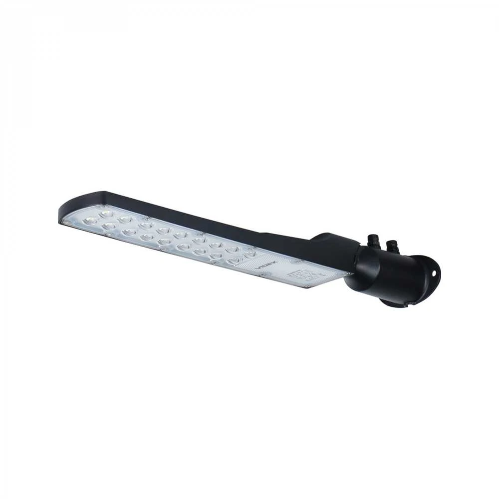 LED gatvės šviestuvas 50W 4500Lm 5000K IP65, VIDEX VL-SLE18-0505 | juodas – Kompaktiška konstrukcija saugiam ir tolygiam kiemų apšvietimui