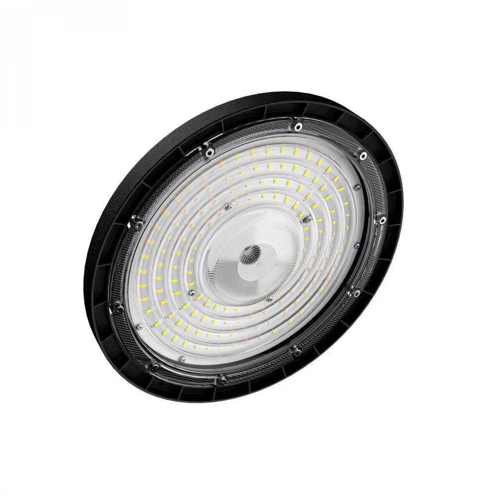 Pramoninis High Bay šviestuvas LED 100W 12000Lm 5000K IP65, VIDEX VL-HBe03-1005B – Masyvus aliuminio radiatorius aušinimui