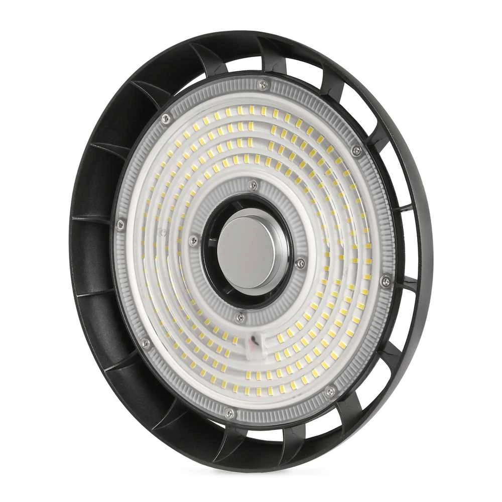 Pramoninis High Bay šviestuvas LED 100W 18000Lm 5000K IP65, VIDEX VL-HB01-1005B – Masyvus aliuminio radiatorius aušinimui