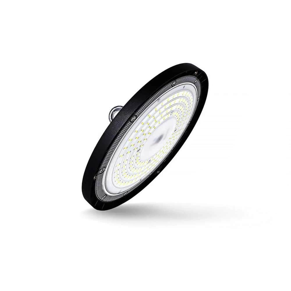 Pramoninis High Bay šviestuvas LED 100W 12000Lm 5000K IP65, VIDEX VL-HBe03-1005B – Masyvus aliuminio radiatorius aušinimui