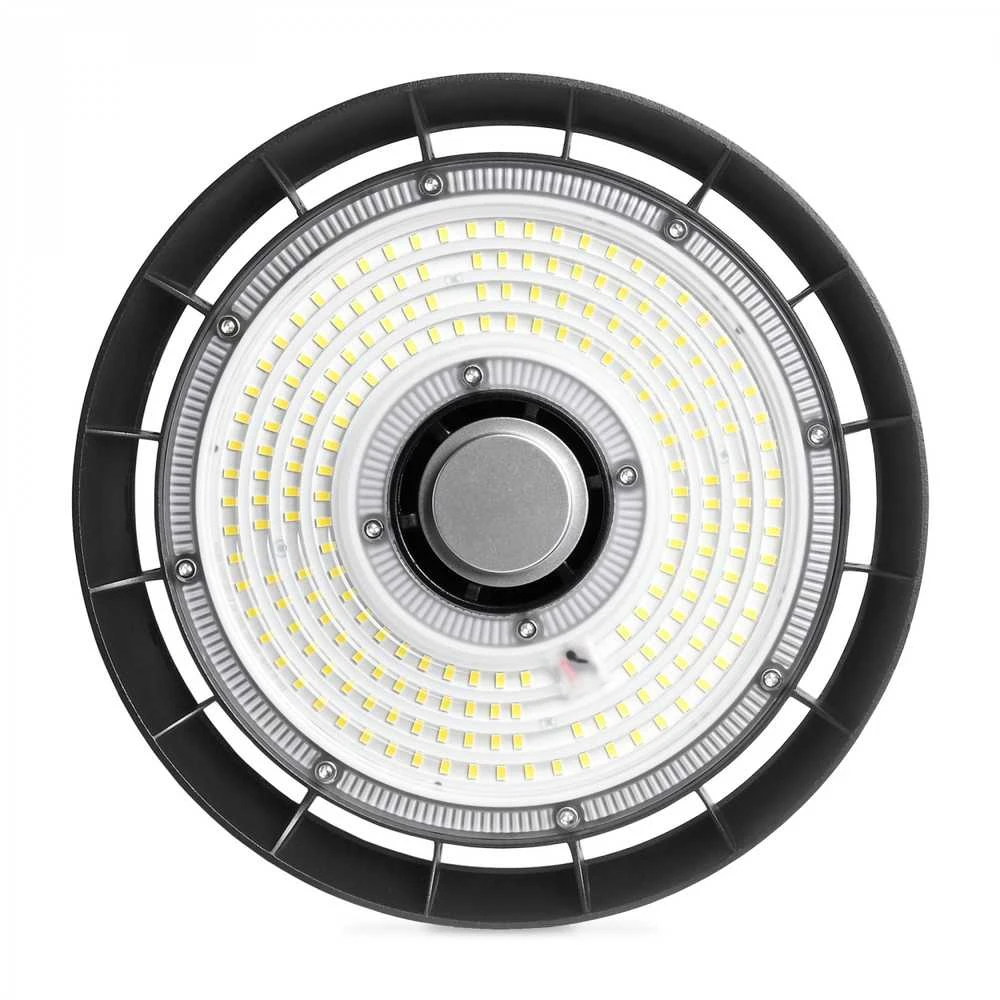 Pramoninis High Bay šviestuvas LED 100W 18000Lm 5000K IP65, VIDEX VL-HB01-1005B – Masyvus aliuminio radiatorius aušinimui