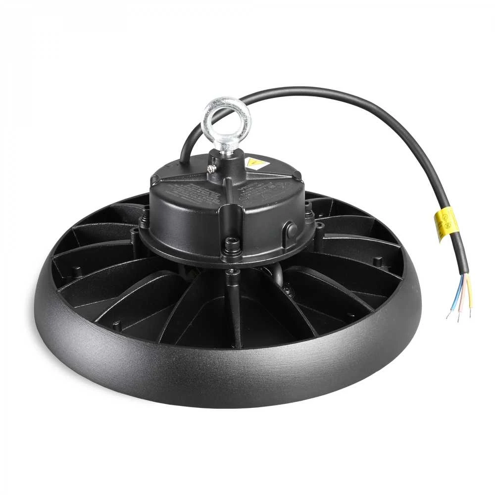 Pramoninis High Bay šviestuvas LED 150W 27000Lm 5000K IP65, VIDEX VL-HB01-1505B – Masyvus aliuminio radiatorius aušinimui