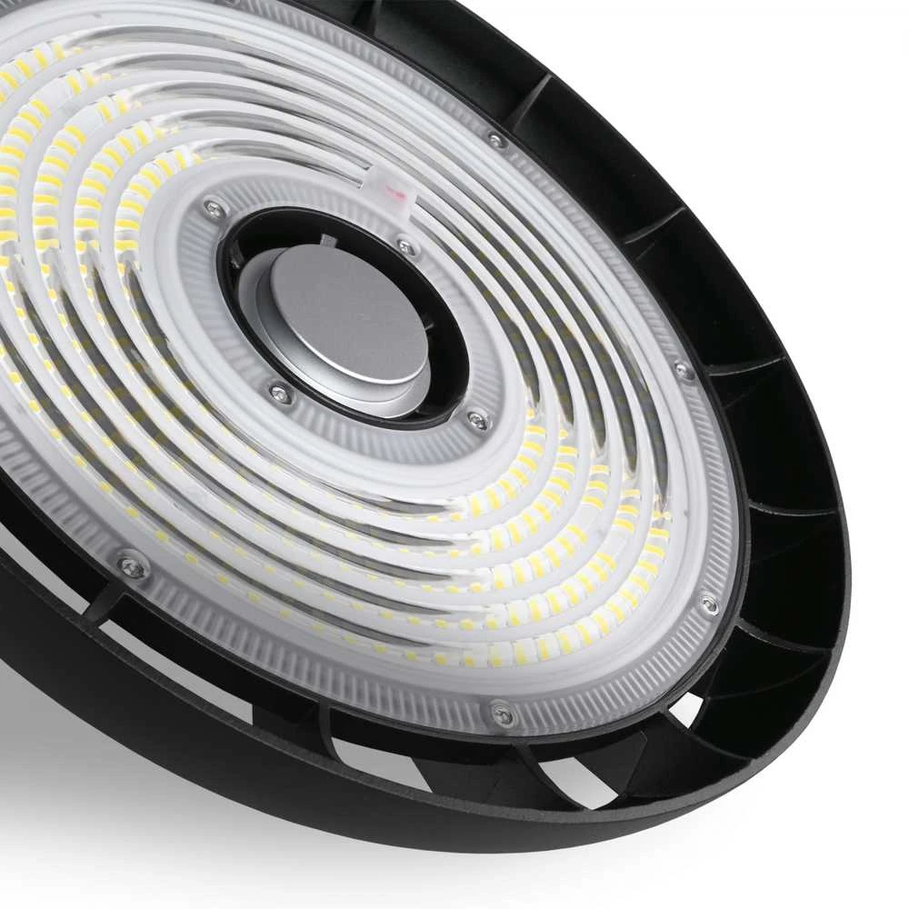 Pramoninis High Bay šviestuvas LED 150W 27000Lm 5000K IP65, VIDEX VL-HB01-1505B – Masyvus aliuminio radiatorius aušinimui