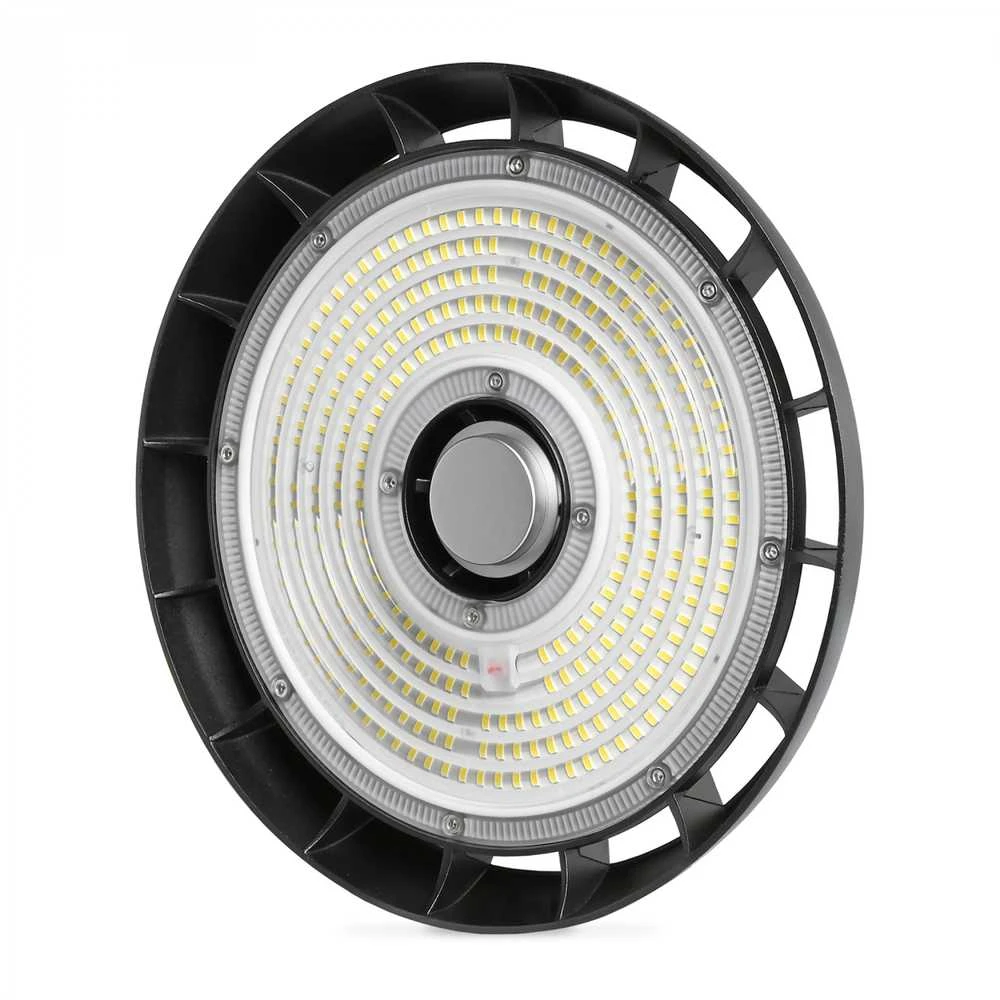 Pramoninis High Bay šviestuvas LED 150W 27000Lm 5000K IP65, VIDEX VL-HB01-1505B – Masyvus aliuminio radiatorius aušinimui