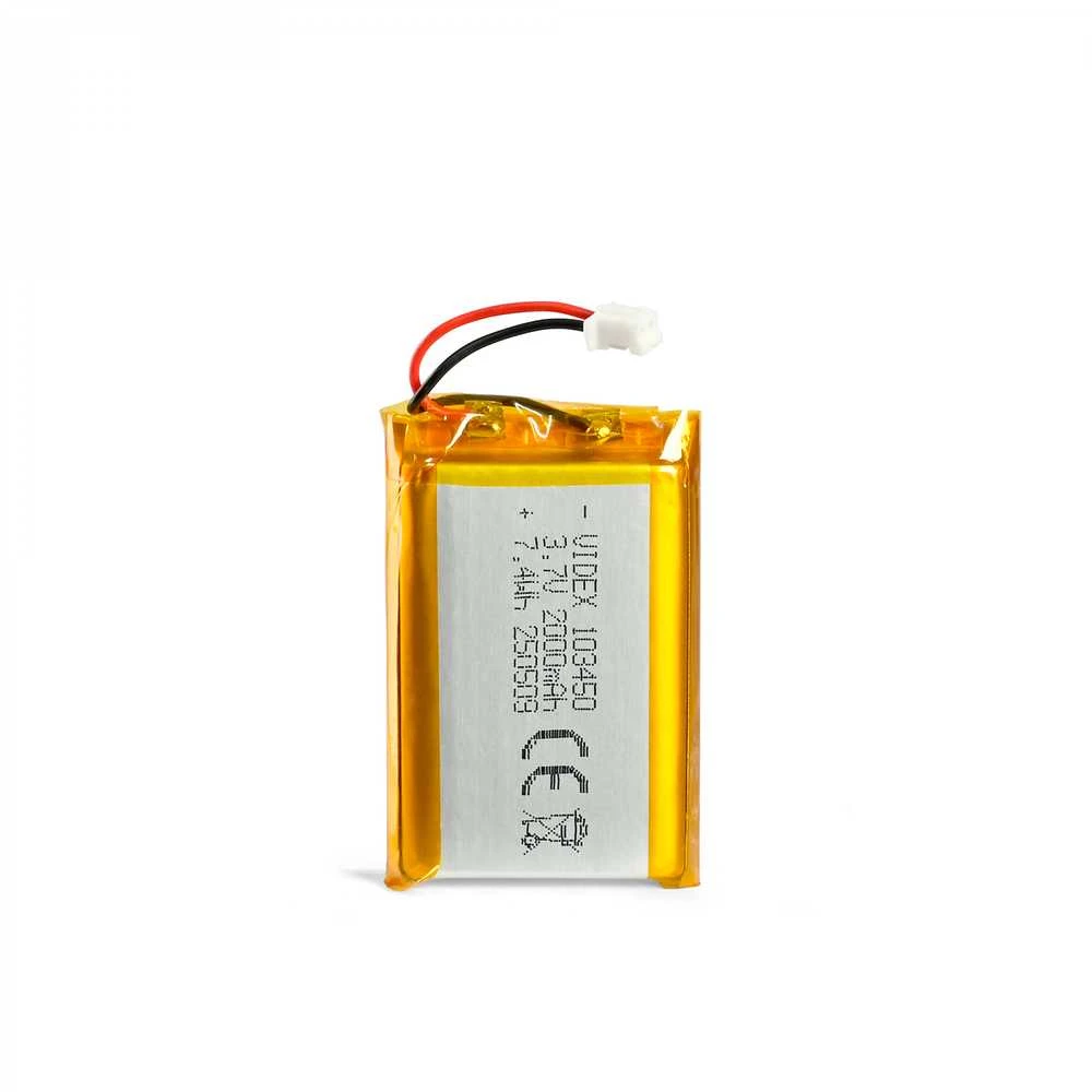 Įkraunama baterija VIDEX Li-pol 2000mAh, VLF-B103450-20 – Didelės talpos atsarginis akumuliatorius saugiam ir intensyviam srovės atidavimui