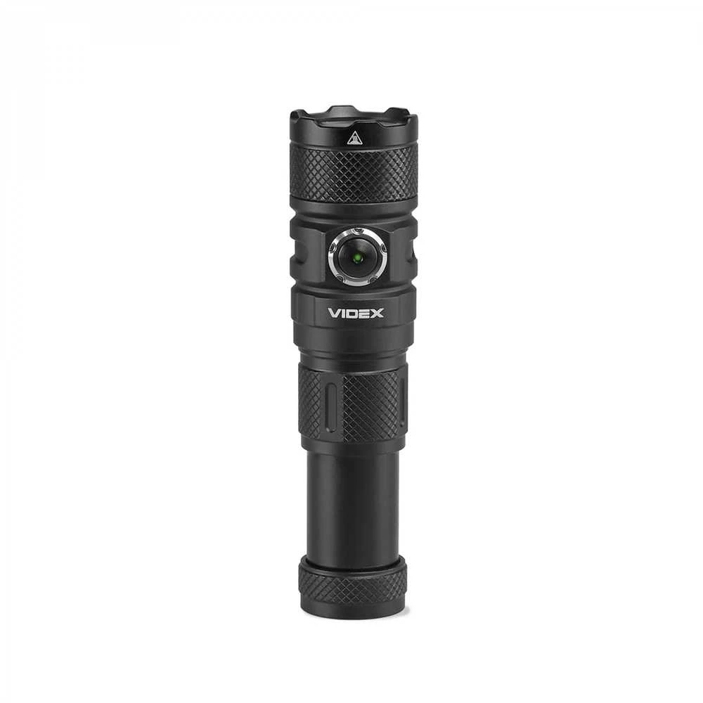 Įkraunamas kišeninis LED žibintuvėlis Luminus SST40 10W, 1500Lm 5000K, 18350/18650 baterijos, VIDEX VLF-A298 – Modulinis keičiamo dydžio korpusas su dviem baterijomis