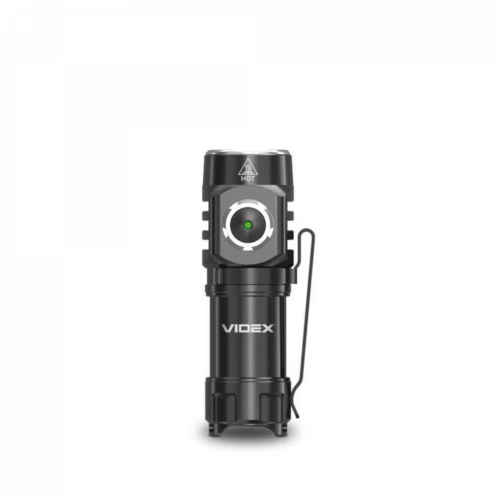 Įkraunamas kišeninis LED žibintuvėlis Luminus SST20 10W, 600Lm 5700K, Li-ion 16340 800mAh (keičiamas į CR123A), VIDEX VLF-A055 – Kompaktiškas dydis ir plieno klipsas