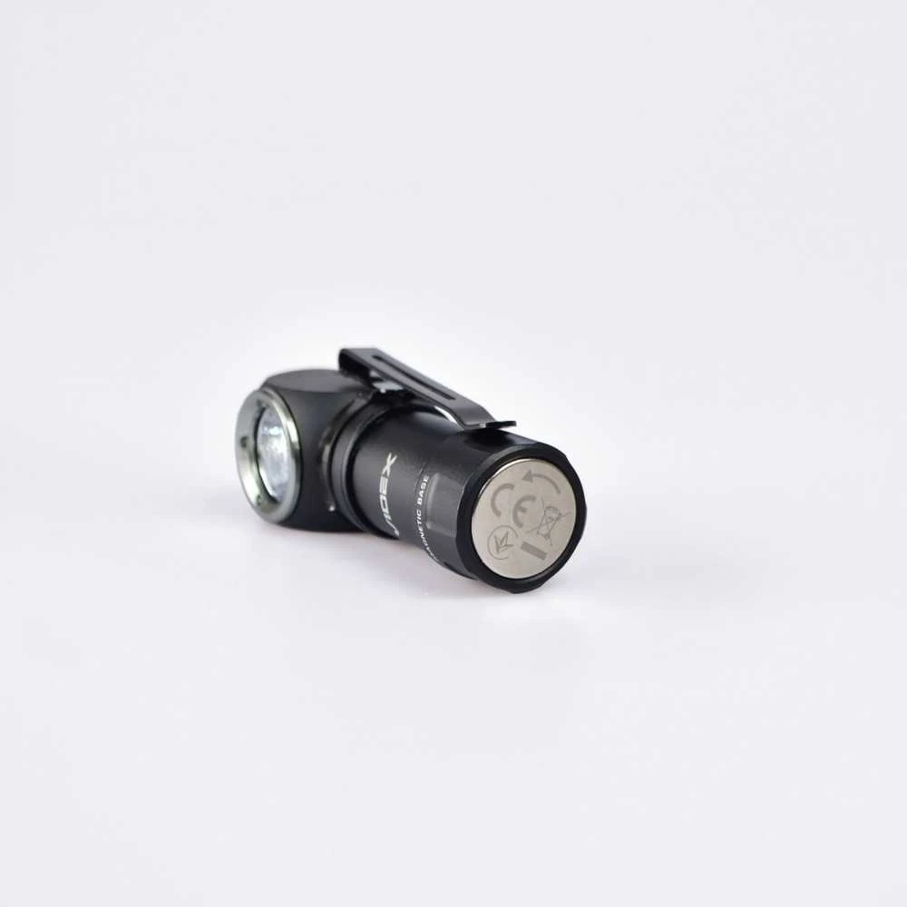 Įkraunamas kampinis LED žibintuvėlis Luminus SST20 10W, 600Lm 5700K, Li-ion 16340 800mAh (keičiamas į CR123A), VIDEX VLF-A055H – Šoninė šviesa, magnetinis pagrindas