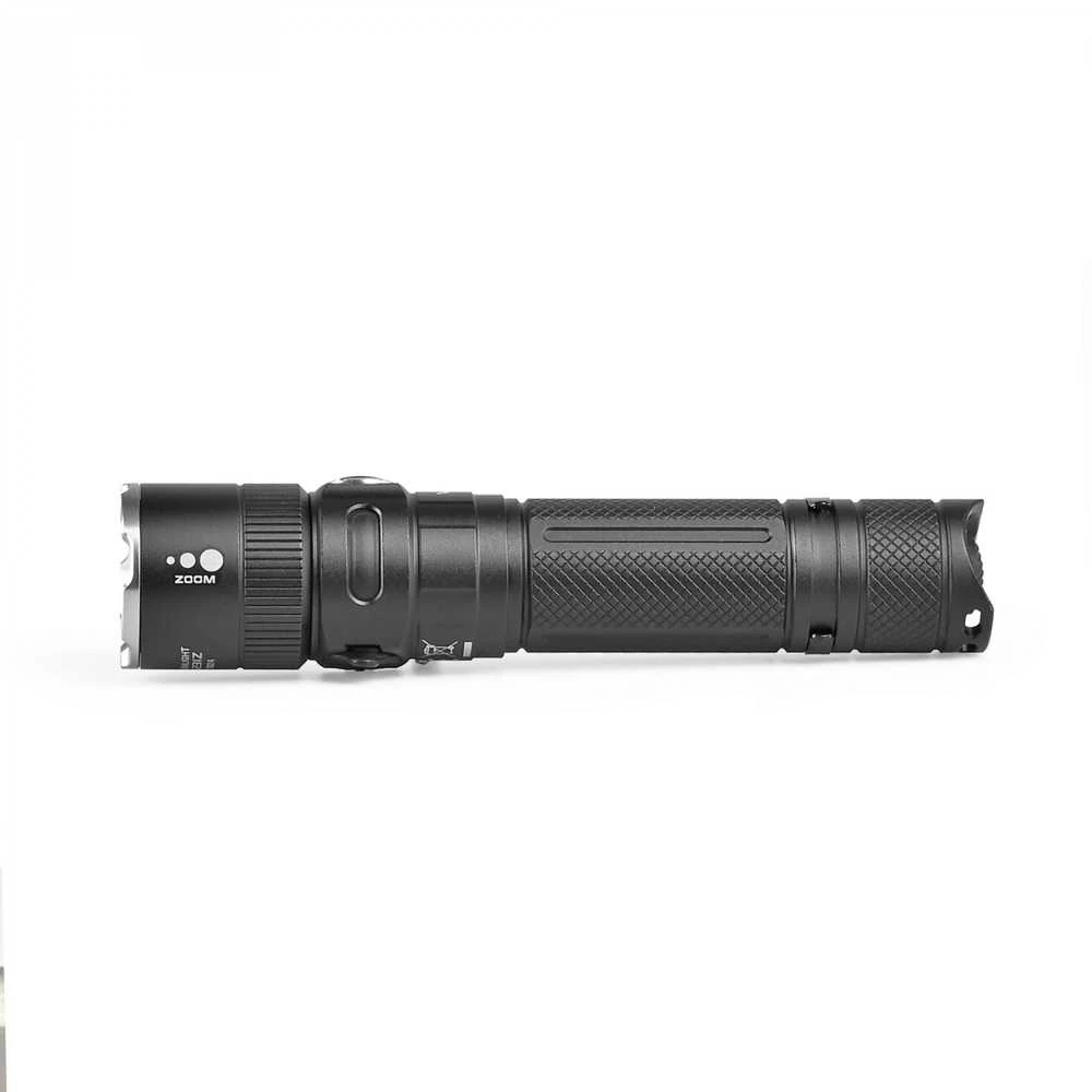 Įkraunamas kišeninis LED žibintuvėlis Luminus SST40 20W, 1500Lm 5000K, Li-ion 21700 4000mAh, VIDEX VLF-A231Z – Optinis priartinimas ir taktinis galinis mygtukas