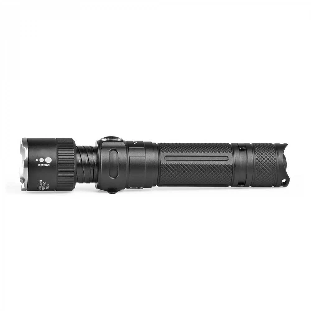 Įkraunamas kišeninis LED žibintuvėlis Luminus SST40 20W, 1500Lm 5000K, Li-ion 21700 4000mAh, VIDEX VLF-A231Z – Optinis priartinimas ir taktinis galinis mygtukas