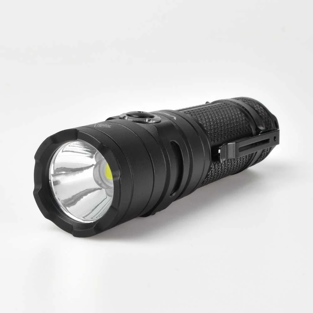Įkraunamas kišeninis LED žibintuvėlis CREE XHP50.2 20W, 4000Lm 5000K, Li-ion 26650 5000mAh, VIDEX VLF-A355C – Komplekte galingas 5000mAh akumuliatorius