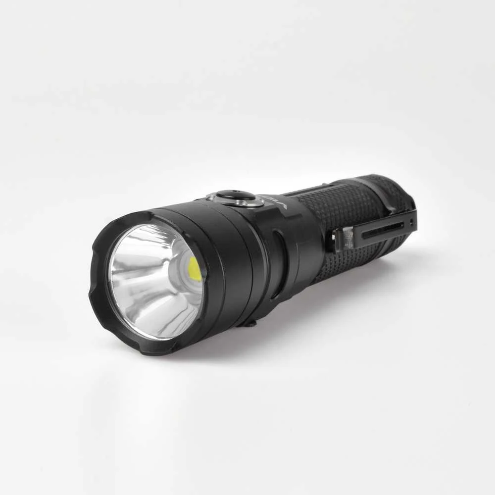 Įkraunamas kišeninis LED žibintuvėlis CREE XHP50.2 20W, 4000Lm 6500K, Li-ion 21700 4000mAh, VIDEX VLF-A406 – Kompaktiškas dydis ir kompromisų neturinti galia